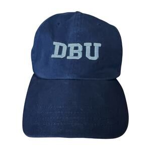 Dallas Baptist University Ball Cap Unisex Navy Gray Embroidered Logo Adjustable